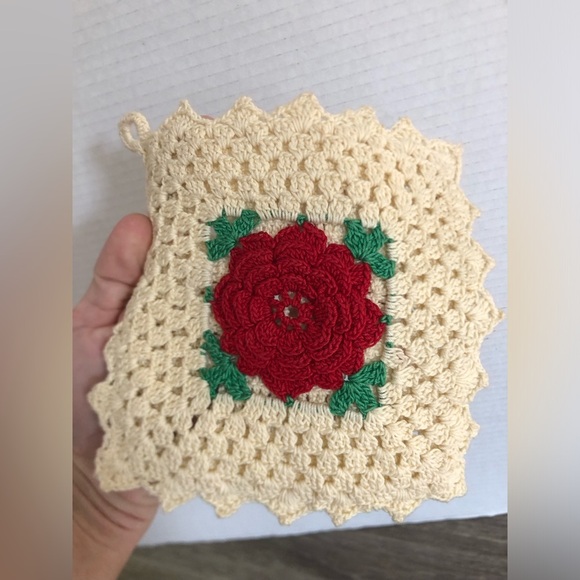 Vtg Handmade Crochet Pot Holders - Picture 3 of 9